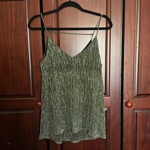 Black and Silver Metallic Camisole